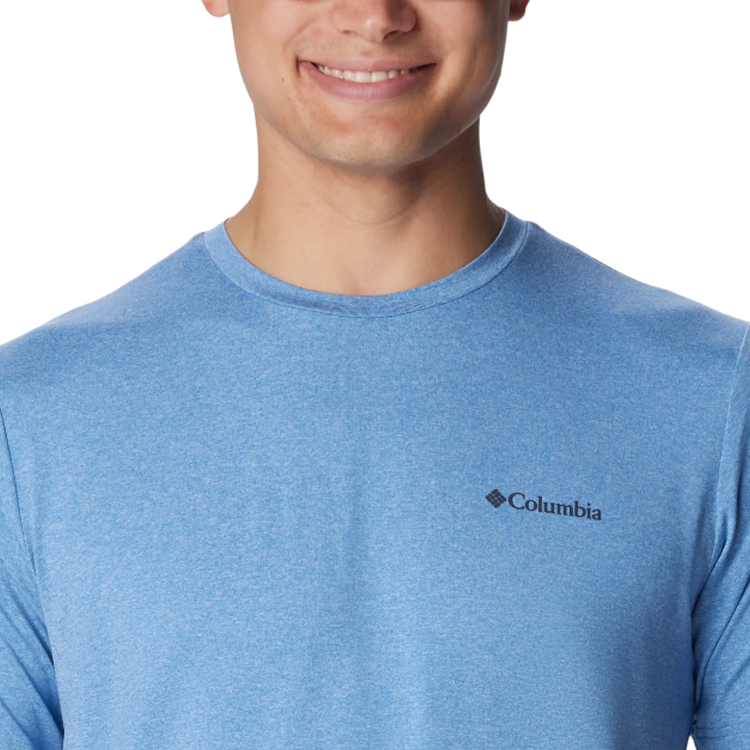 Tricou bărbătesc Columbia Tech Trail Crew Neck II S Albastru deschis photo 3